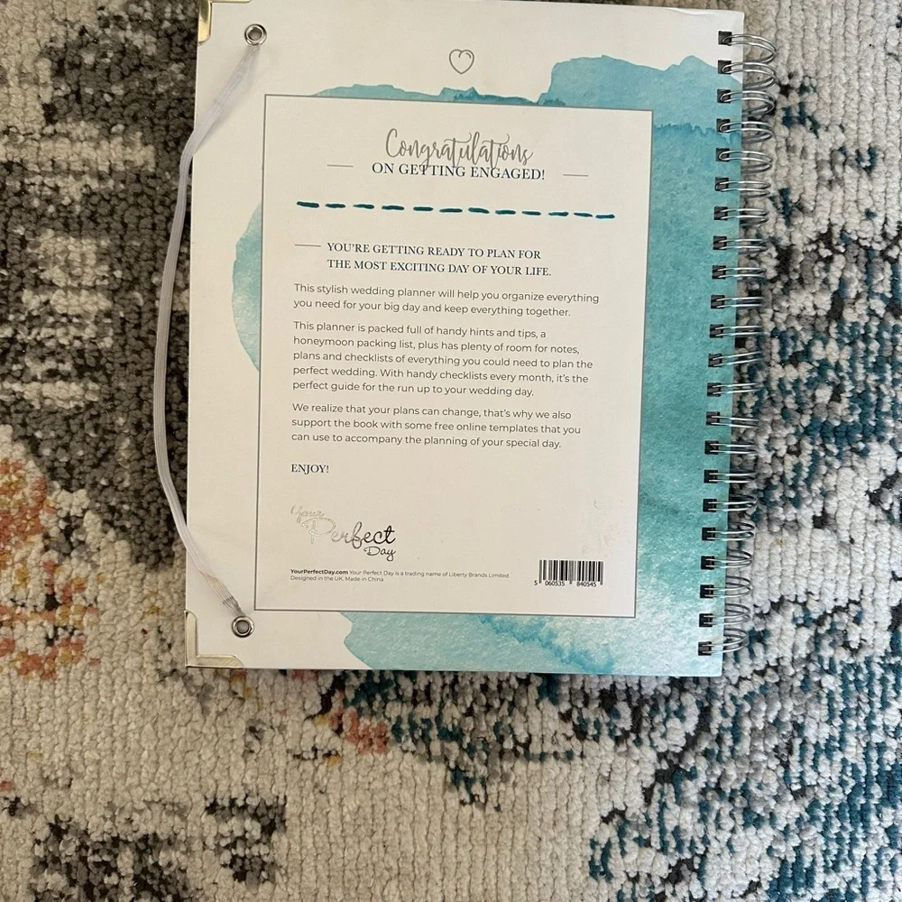 Wedding Planner Notebook - Blue, New, The Complete Wedding Planner